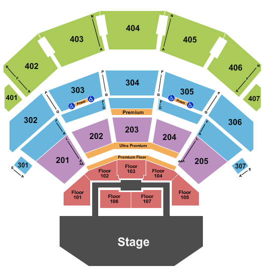 Dolby Live Summer Mixtape Seating Chart